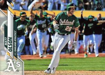 #319 Matt Olson - Oakland Athletics - 2020 Topps Baseball