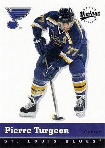 #319 Pierre Turgeon - St. Louis Blues - 2000-01 Upper Deck Vintage Hockey