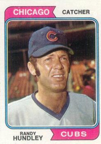 #319 Randy Hundley - Chicago Cubs - 1974 Topps Baseball