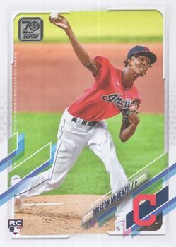 #319 Triston McKenzie - Cleveland Indians - 2021 Topps Baseball