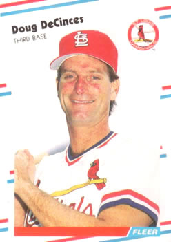 #31 Doug DeCinces - St. Louis Cardinals - 1988 Fleer Baseball