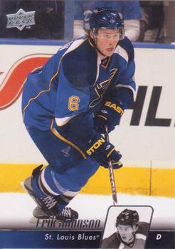 #31 Erik Johnson - St. Louis Blues - 2010-11 Upper Deck Hockey