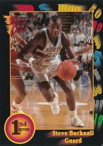 #31 Steve Bucknall - North Carolina Tar Heels - 1991-92 Wild Card Basketball