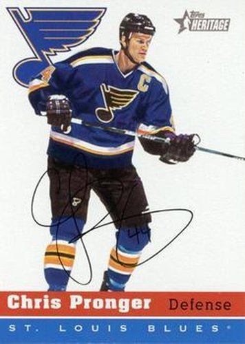 #31 Chris Pronger - St. Louis Blues - 2000-01 Topps Heritage Hockey