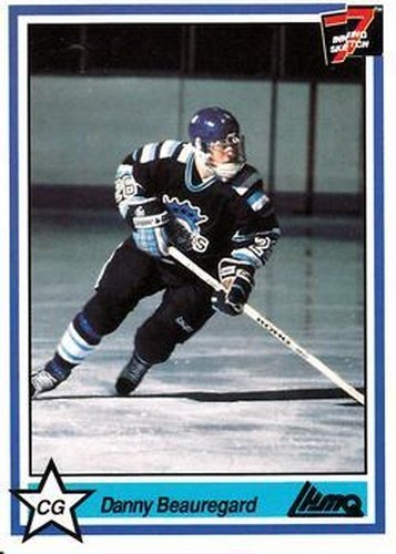 #31 Danny Beauregard - Chicoutimi Sagueneens - 1990-91 7th Inning Sketch QMJHL Hockey
