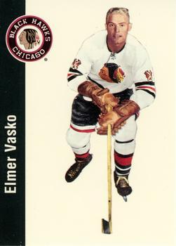#31 Elmer Vasko - Chicago Blackhawks - 1994 Parkhurst Missing Link 1956-57 Hockey