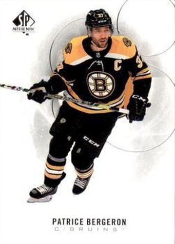 #31 Patrice Bergeron - Boston Bruins - 2020-21 SP Authentic Hockey