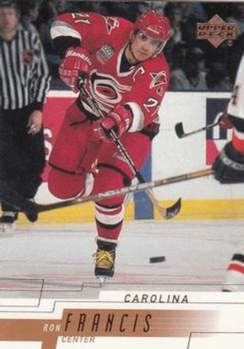 #31 Ron Francis - Carolina Hurricanes - 2000-01 Upper Deck Hockey