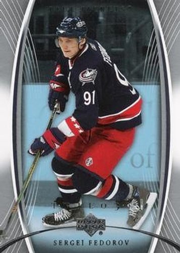 #31 Sergei Fedorov - Columbus Blue Jackets - 2007-08 Upper Deck Trilogy Hockey