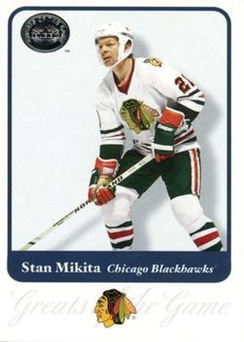 #31 Stan Mikita - Chicago Blackhawks - 2001-02 Fleer Greats of the Game Hockey
