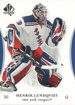 #31 Henrik Lundqvist - New York Rangers - 2007-08 SP Authentic Hockey