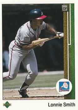 #731 Lonnie Smith - Atlanta Braves - 1989 Upper Deck Baseball