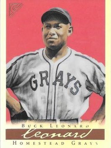 #31b Buck Leonard - Homestead Grays - 2003 Topps Gallery Hall of Fame - Artist's Proofs Baseball