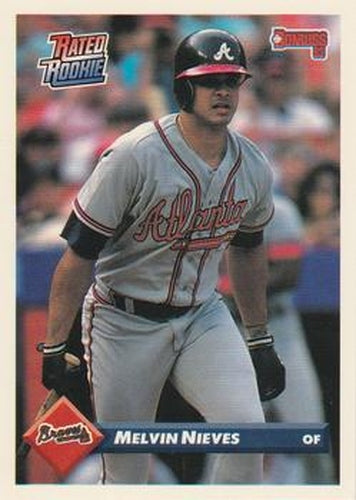 #320 Melvin Nieves - Atlanta Braves - 1993 Donruss Baseball