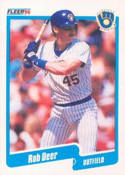 #320 Rob Deer - Milwaukee Brewers - 1990 Fleer USA Baseball