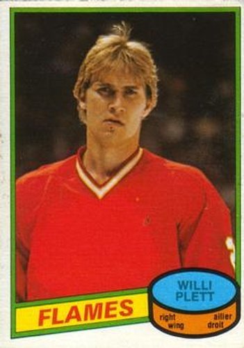 #320 Willi Plett - Calgary Flames - 1980-81 O-Pee-Chee Hockey