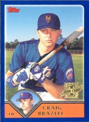 #320 Craig Brazell - New York Mets - 2003 Topps Baseball