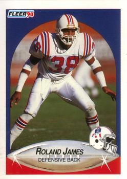 #320 Roland James - New England Patriots - 1990 Fleer Football