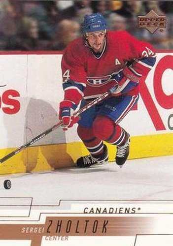 #320 Sergei Zholtok - Montreal Canadiens - 2000-01 Upper Deck Hockey