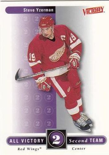 #320 Steve Yzerman - Detroit Red Wings - 1999-00 Upper Deck Victory Hockey