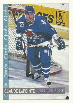 #320 Claude LaPointe - Quebec Nordiques - 1992-93 O-Pee-Chee Hockey