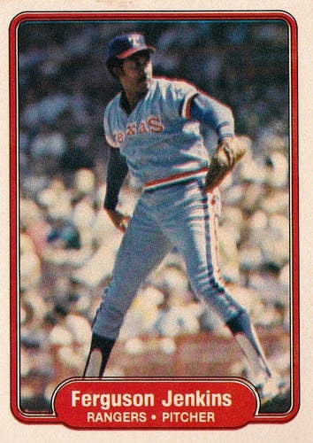 #320 Ferguson Jenkins - Texas Rangers - 1982 Fleer Baseball