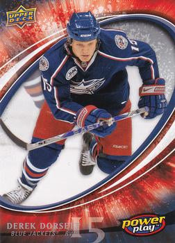 #320 Derek Dorsett - Columbus Blue Jackets - 2008-09 Upper Deck Power Play Box Set Hockey