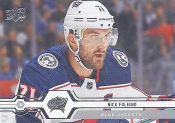 #320 Nick Foligno - Columbus Blue Jackets - 2019-20 Upper Deck Hockey