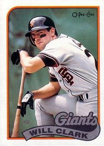 #321 Will Clark - San Francisco Giants - 1989 O-Pee-Chee Baseball