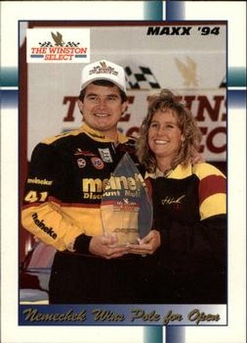 #321 Nemechek Wins Pole for Open - Larry Hedrick Motorsports - 1994 Maxx Racing