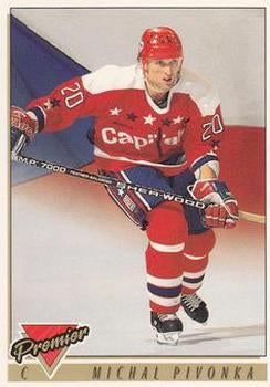 #321 Michal Pivonka - Washington Capitals - 1993-94 Topps Premier Hockey