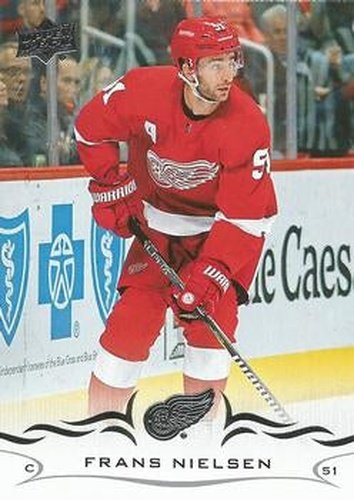 #321 Frans Nielsen - Detroit Red Wings - 2018-19 Upper Deck Hockey