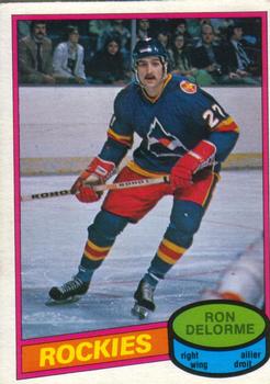 #321 Ron Delorme - Colorado Rockies - 1980-81 O-Pee-Chee Hockey