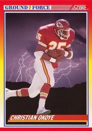 #321 Christian Okoye - Kansas City Chiefs - 1990 Score Football