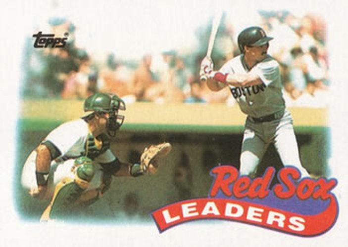 #321 Red Sox Leaders - Boston Red Sox - 1989 Topps Baseball