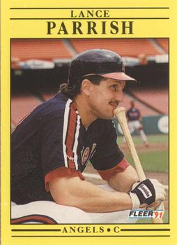 #321 Lance Parrish - California Angels - 1991 Fleer Baseball