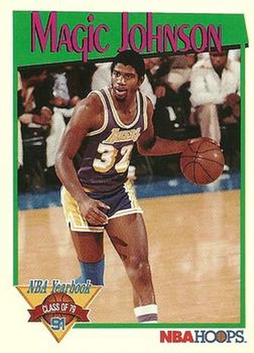 #321 Magic Johnson - Los Angeles Lakers - 1991-92 Hoops Basketball