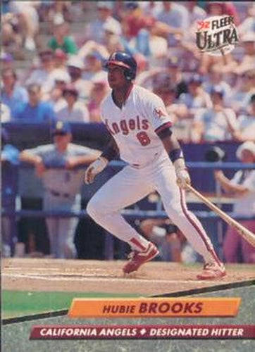 #322 Hubie Brooks - California Angels - 1992 Ultra Baseball