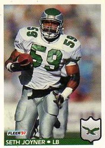 #322 Seth Joyner - Philadelphia Eagles - 1992 Fleer Football