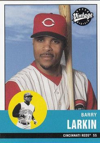 #322 Barry Larkin - Cincinnati Reds - 2001 Upper Deck Vintage Baseball