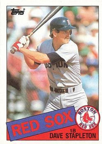 #322 Dave Stapleton - Boston Red Sox - 1985 Topps Baseball