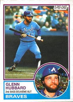 #322 Glenn Hubbard - Atlanta Braves - 1983 O-Pee-Chee Baseball