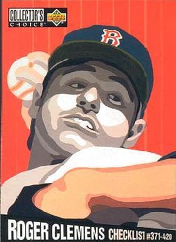 #322 Roger Clemens - Boston Red Sox - 1994 Collector's Choice Baseball