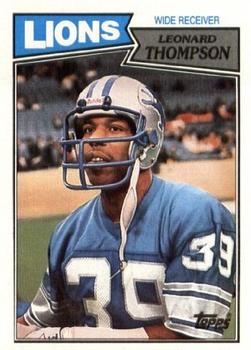 #322 Leonard Thompson - Detroit Lions - 1987 Topps Football