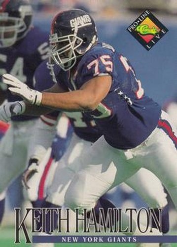 #322 Keith Hamilton - New York Giants - 1994 Pro Line Live Football