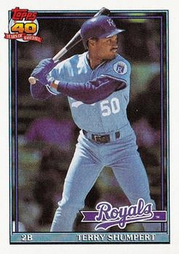 #322 Terry Shumpert - Kansas City Royals - 1991 Topps Baseball