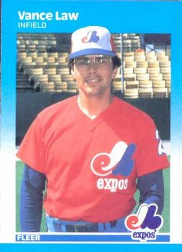 #323 Vance Law - Montreal Expos - 1987 Fleer Baseball