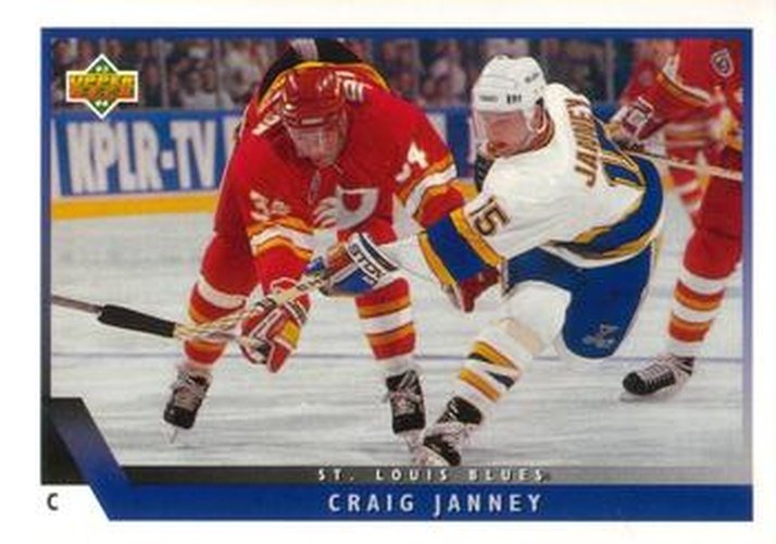#323 Craig Janney - St. Louis Blues - 1993-94 Upper Deck Hockey