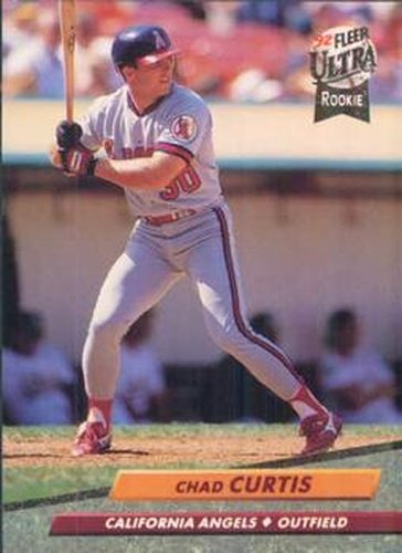 #323 Chad Curtis - California Angels - 1992 Ultra Baseball