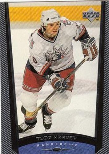 #323 Todd Harvey - New York Rangers - 1998-99 Upper Deck Hockey